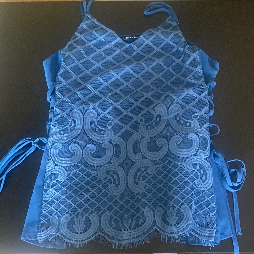 Doe & Rae Tank with Lace Up Sides - Picture 4 of 7